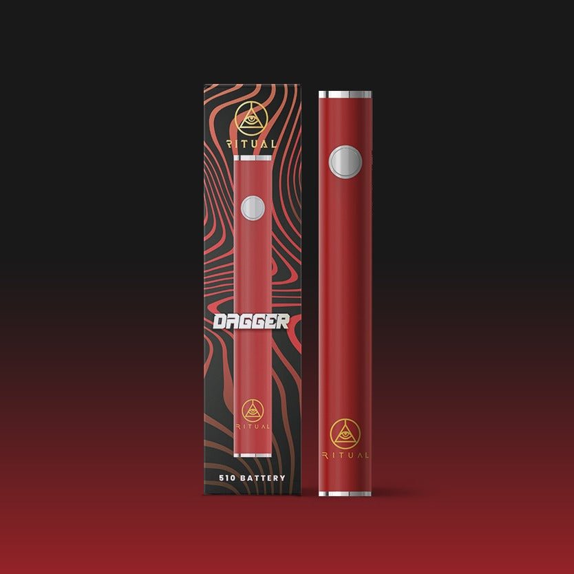 33be8642-1c9d-4534-9341-7aec0723fd9c.jpg Ritual | Dagger 510 Variable Voltage Pen Battery – Red - Image 1