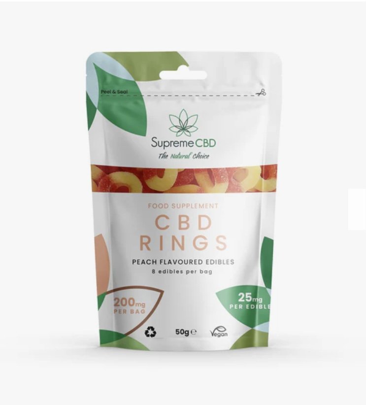 IMG_3830.jpeg CBD Gummy Peach Rings Grab Bag (200mg) - Image 1