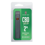 Golden Goat CBD Rechargeable Vape Device 1200MG, Green Crush (Sativa)